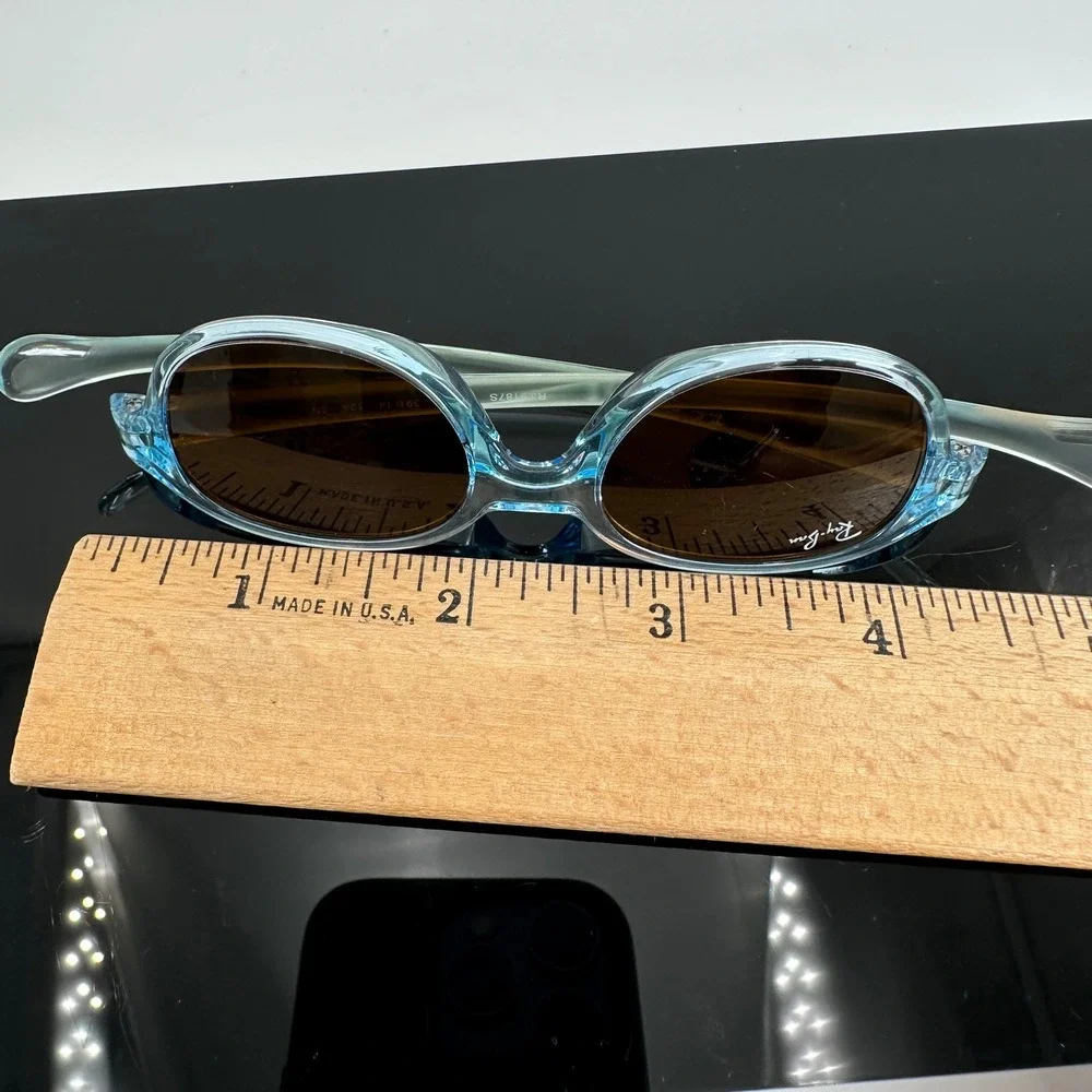 Ray-Ban Sunglasses Kids RJ9187S 7081/3 Oval Translucent Blue Ages 0-4 Toddler